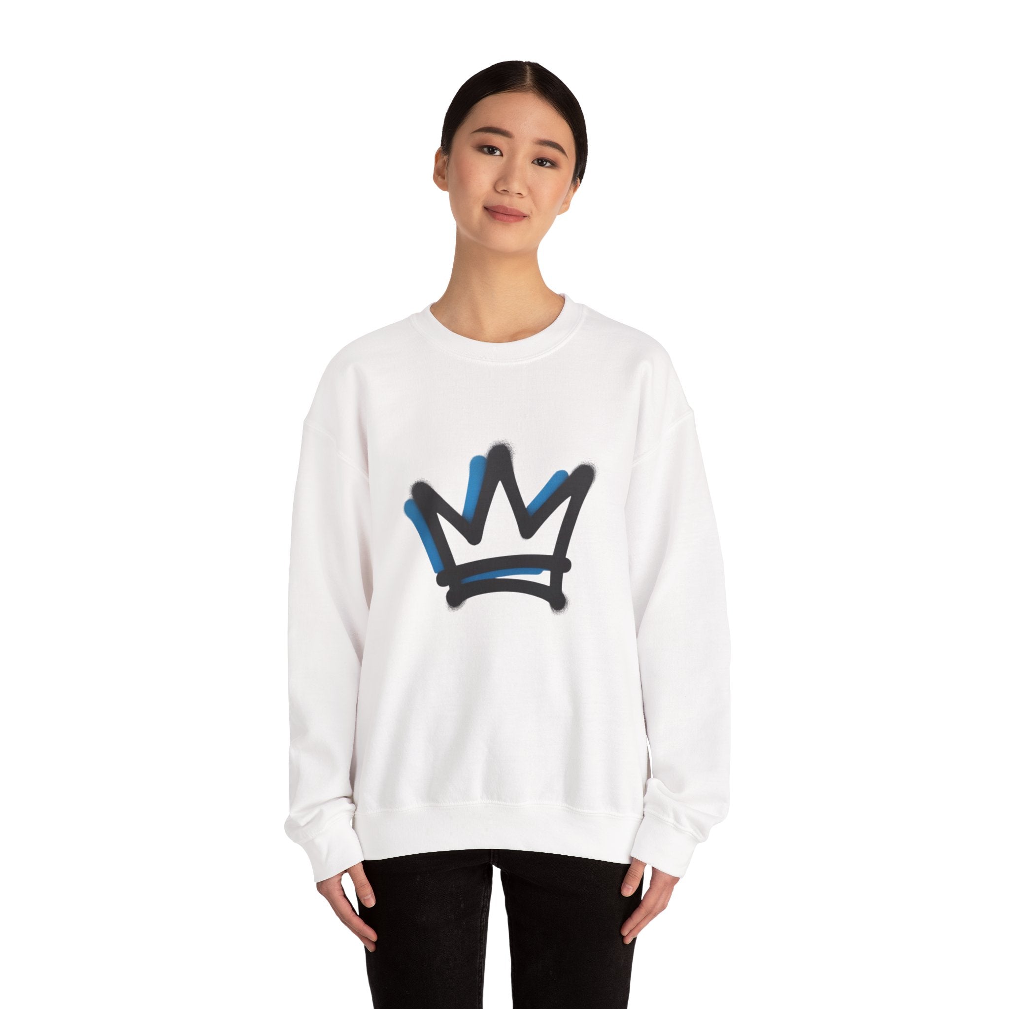 Crown Sweatshirt, Royal King Queen Jumper, Regal Design Crewneck, Prince Princess Sweater, Monarch Pullover, Kingdom Apparel