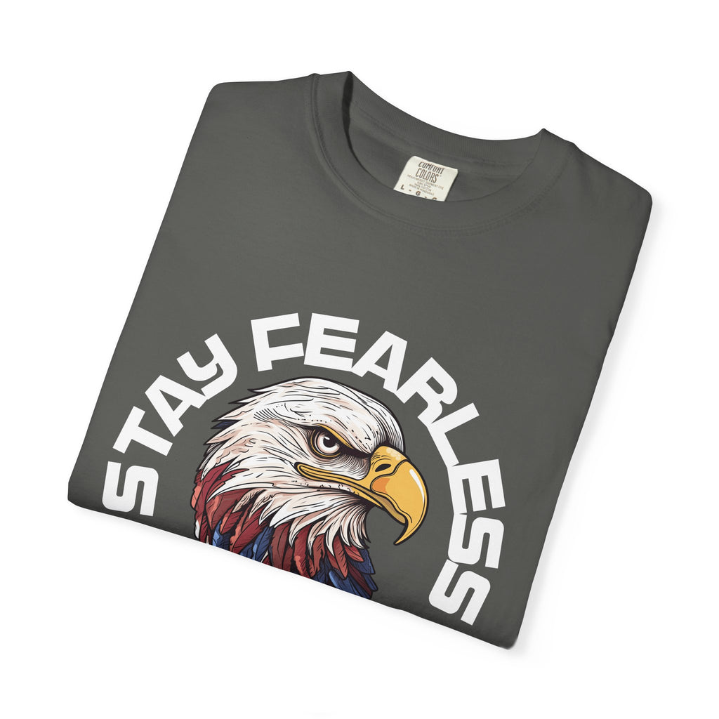 Fearless Eagle T-Shirt – Unisex “Stay Fearless, Live Free” Graphic Tee, Gift for Outdoor Lovers