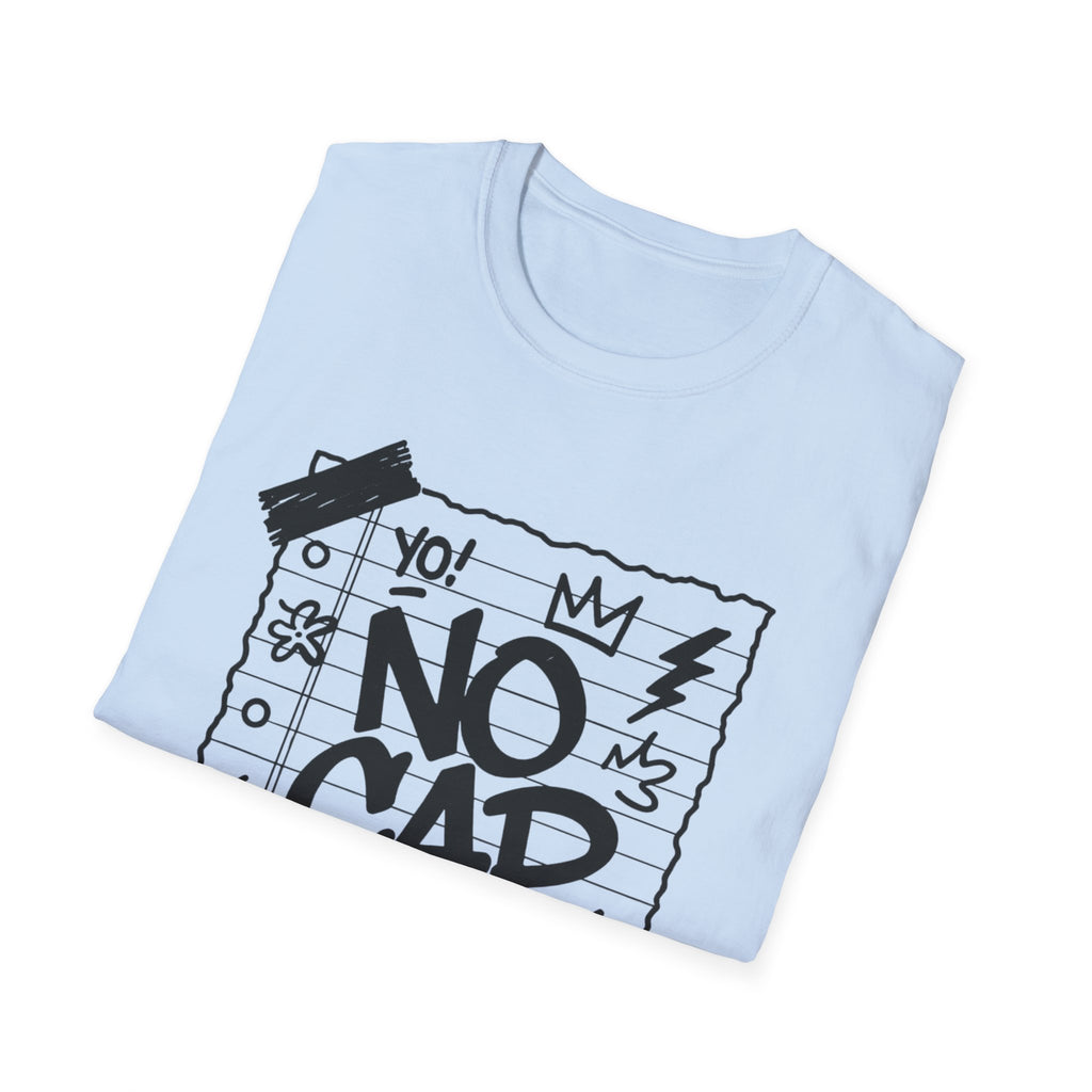 No Cap Streetstyle T-Shirt – Unisex Journal-Paper Graphic Tee, Bold Urban Statement