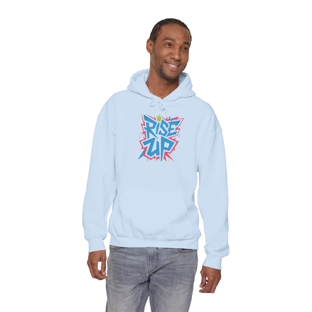 Rise Up Hoodie, Inspirational Sweatshirt, Motivational Jumper, Encouraging Pullover, Empowering Hooded Top