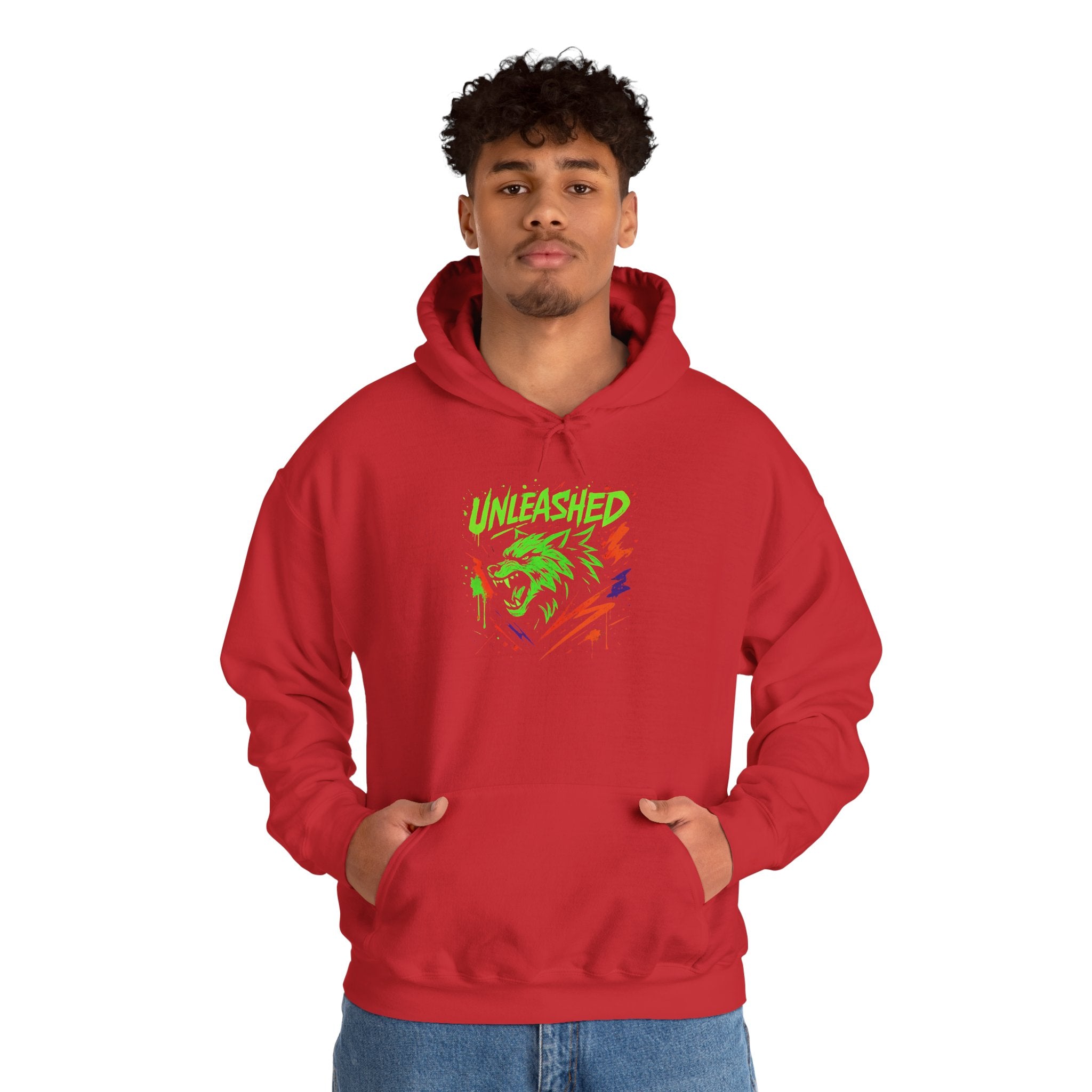 Lone Wolf Unleashed Hoodie, Wolf Lover Gift, Unisex Sweatshirt, Hooded Jumper, Nature Print Top, Animal Graphic Pullover