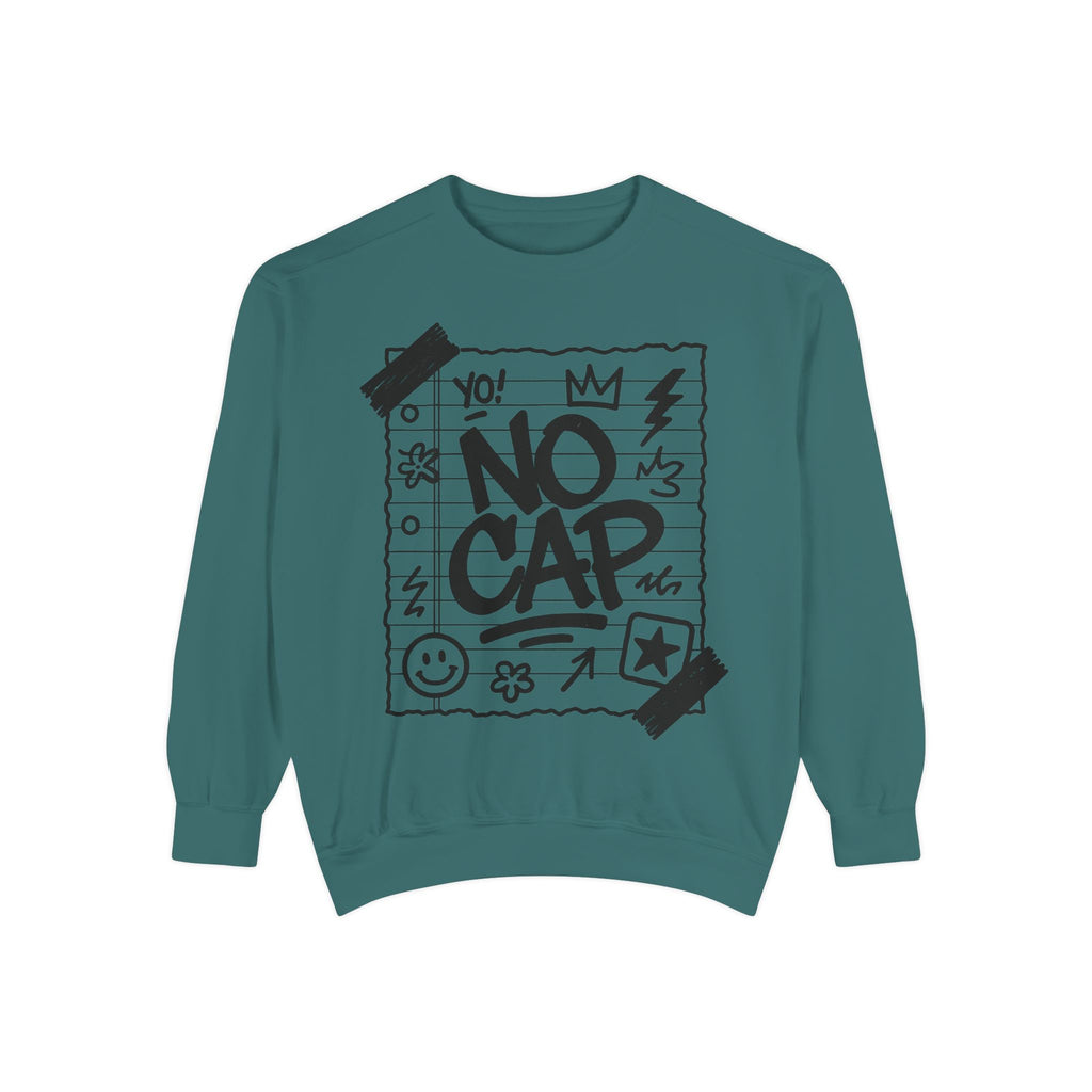 NO CAP Streetwear Hoodie – Unisex Urban Graffiti Sweatshirt, Journal-Paper Style