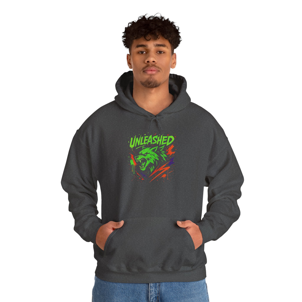 Lone Wolf Unleashed Hoodie, Wolf Lover Gift, Unisex Sweatshirt, Hooded Jumper, Nature Print Top, Animal Graphic Pullover