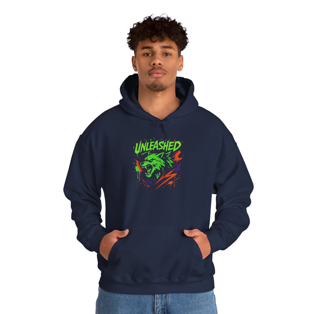 Lone Wolf Unleashed Hoodie, Wolf Lover Gift, Unisex Sweatshirt, Hooded Jumper, Nature Print Top, Animal Graphic Pullover