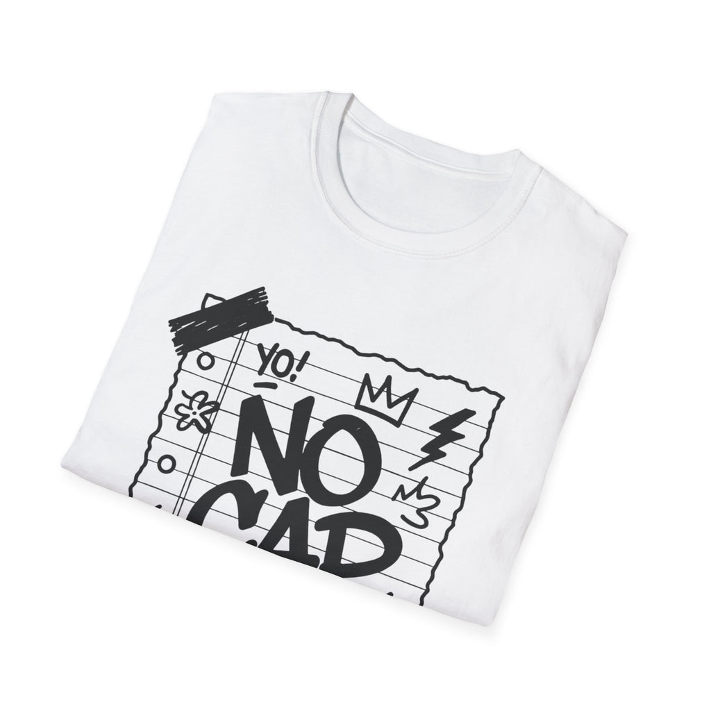 No Cap Streetstyle T-Shirt – Unisex Journal-Paper Graphic Tee, Bold Urban Statement