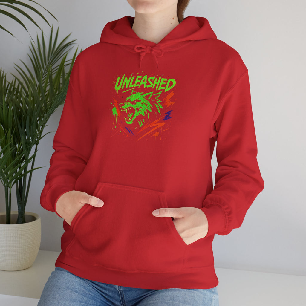 Lone Wolf Unleashed Hoodie, Wolf Lover Gift, Unisex Sweatshirt, Hooded Jumper, Nature Print Top, Animal Graphic Pullover