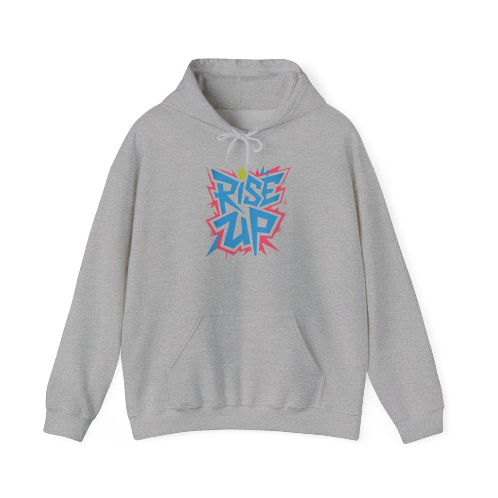 Rise Up Hoodie, Inspirational Sweatshirt, Motivational Jumper, Encouraging Pullover, Empowering Hooded Top