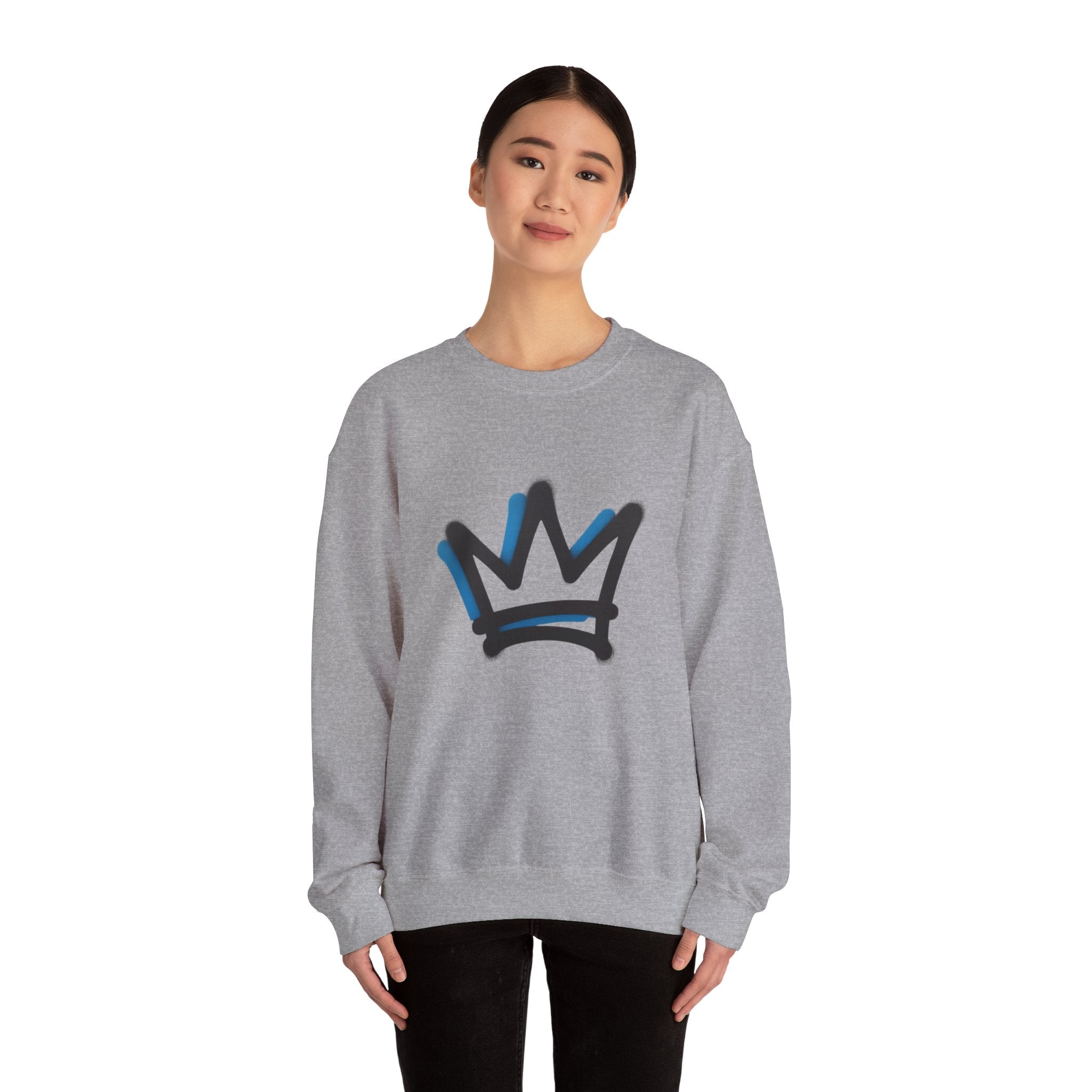Crown Sweatshirt, Royal King Queen Jumper, Regal Design Crewneck, Prince Princess Sweater, Monarch Pullover, Kingdom Apparel