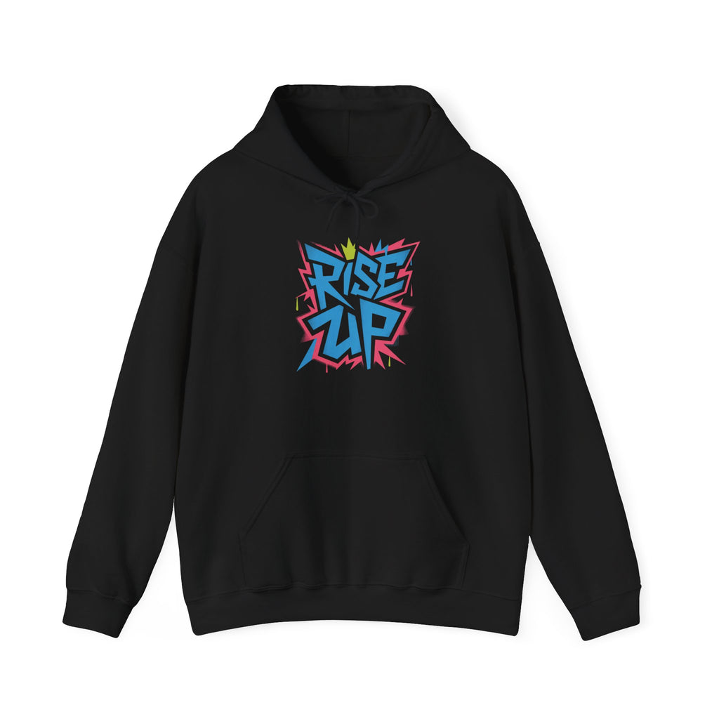 Rise Up Hoodie, Inspirational Sweatshirt, Motivational Jumper, Encouraging Pullover, Empowering Hooded Top