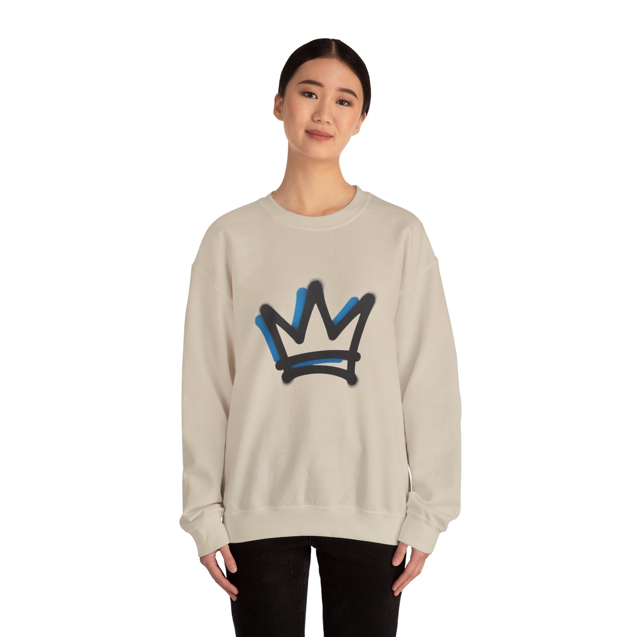 Crown Sweatshirt, Royal King Queen Jumper, Regal Design Crewneck, Prince Princess Sweater, Monarch Pullover, Kingdom Apparel