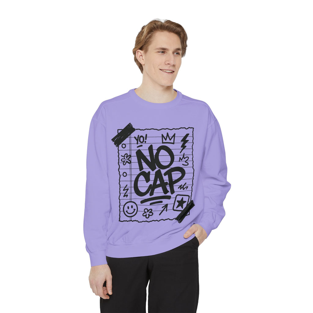 NO CAP Streetwear Hoodie – Unisex Urban Graffiti Sweatshirt, Journal-Paper Style