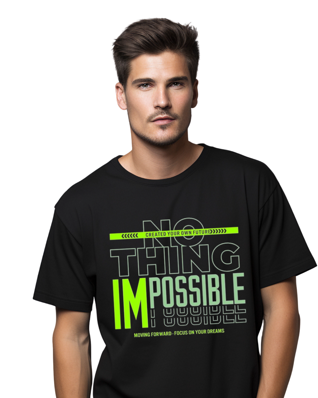 Nothing Is Impossible Graphic Tee – Unisex Inspirational Motivational Shirt