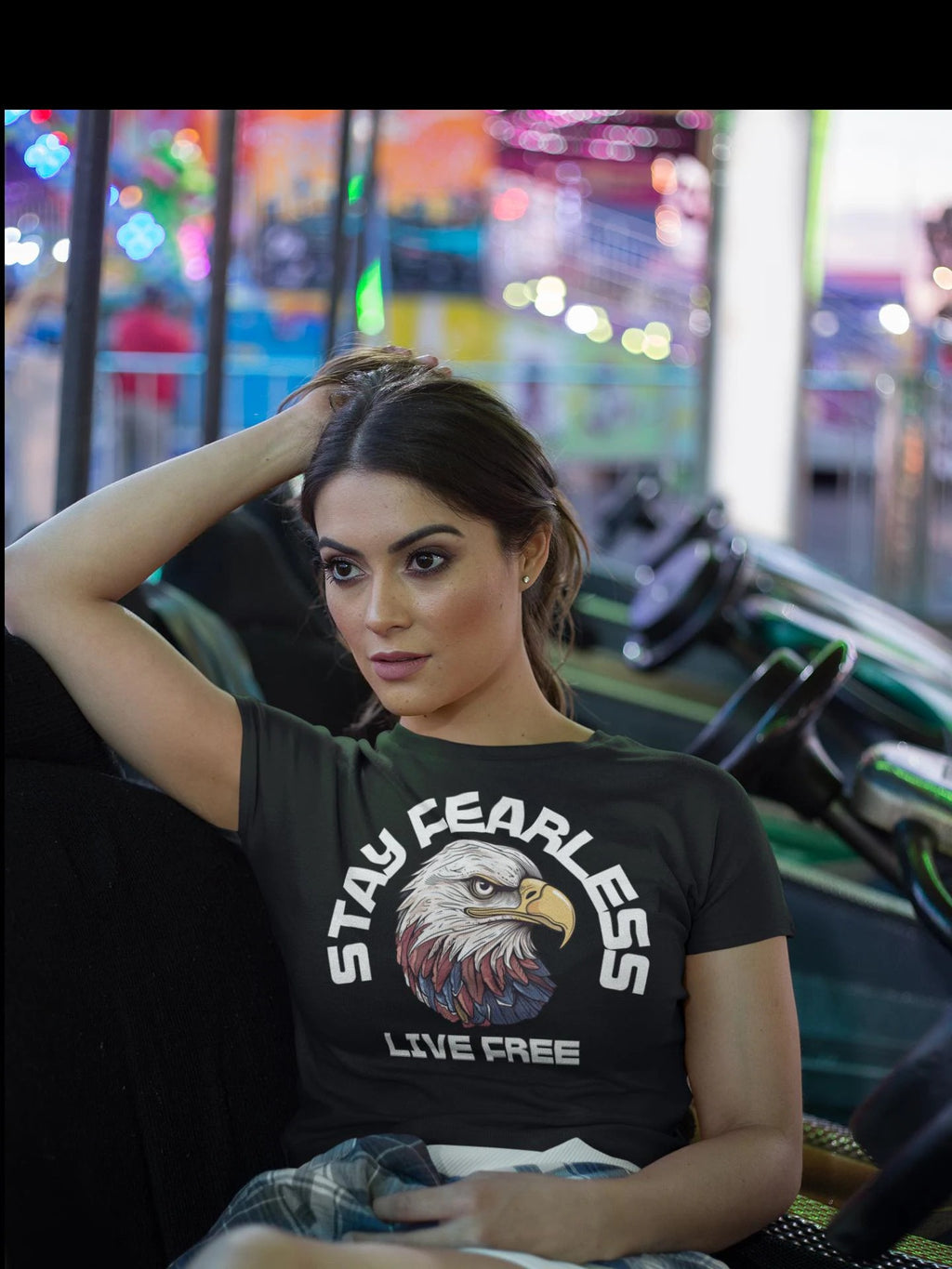 Fearless Eagle T-Shirt – Unisex “Stay Fearless, Live Free” Graphic Tee, Gift for Outdoor Lovers